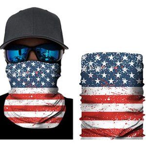 [2 Pack] US Flag Themed Neck Gaiters